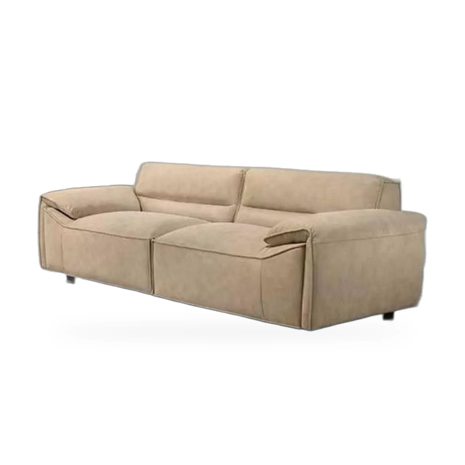 Soft fabric sofa in grey or beige
